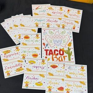 Taco Bar Signs all new